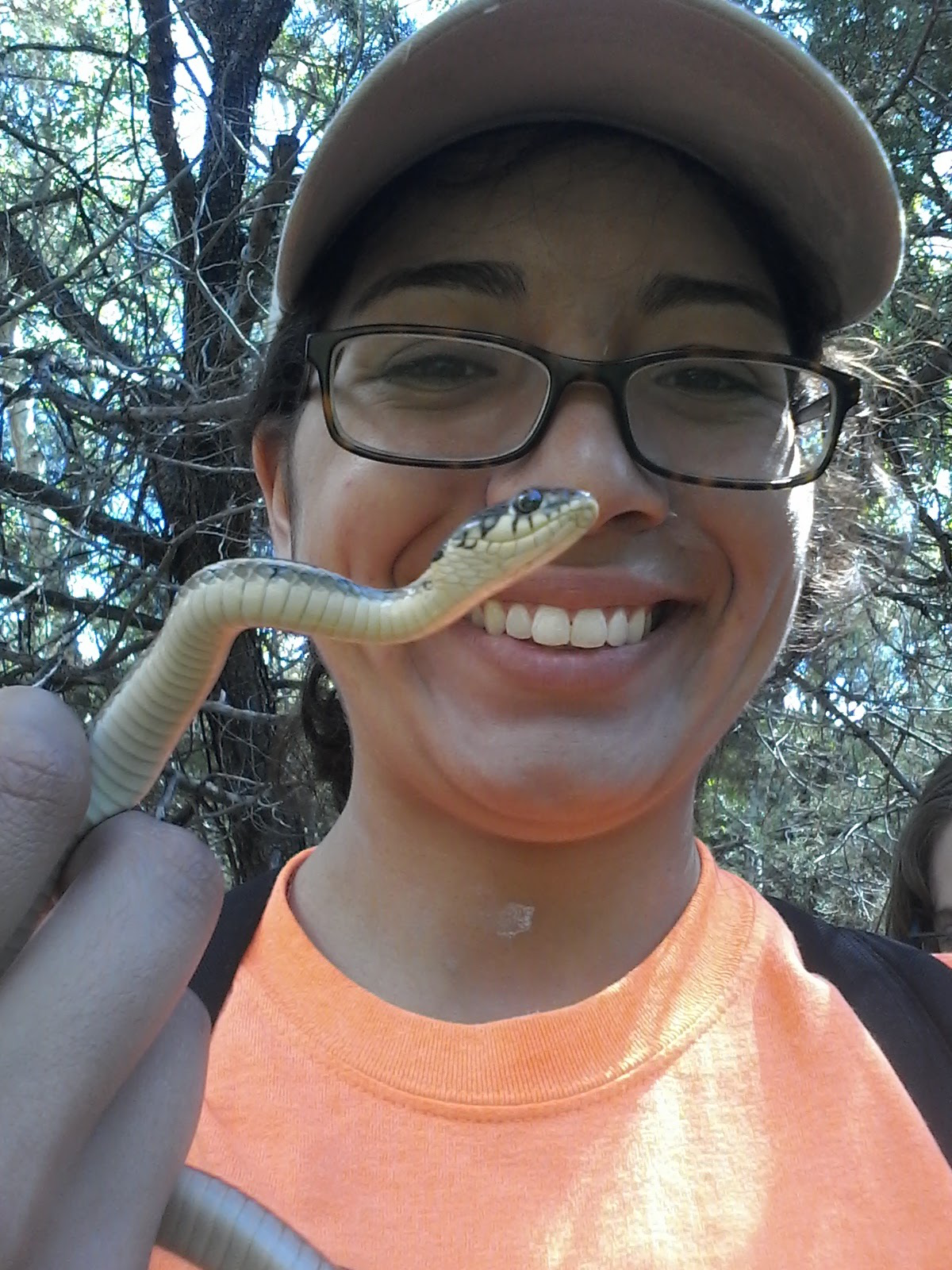 image of Areli with snake